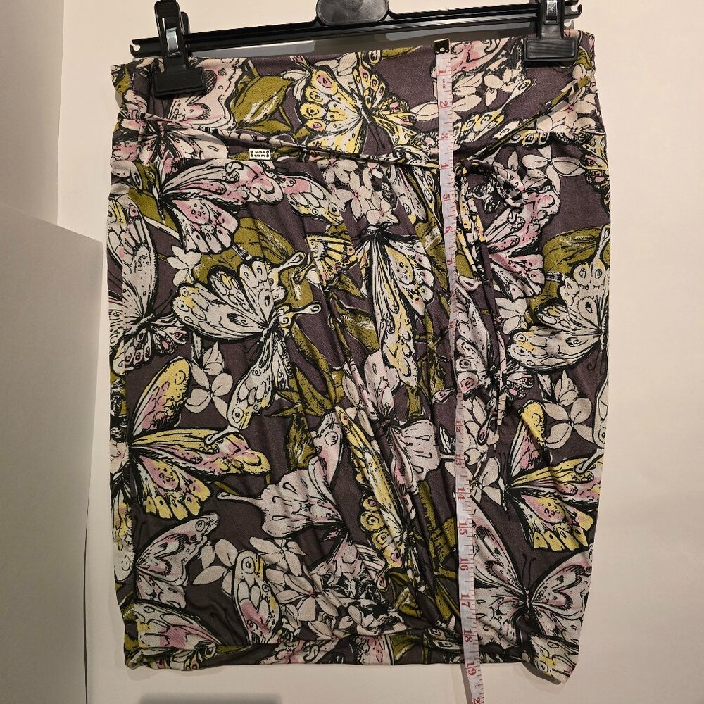Miss Sixty Butterfly Print Skirt (Size XS)